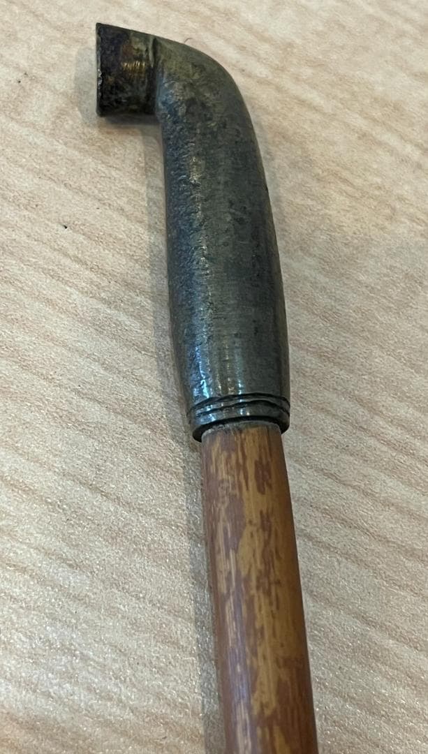 【骨董】【希少】印伝　煙草入れ（刻み煙草入り）、煙管入れ、火付け入れの３点セット