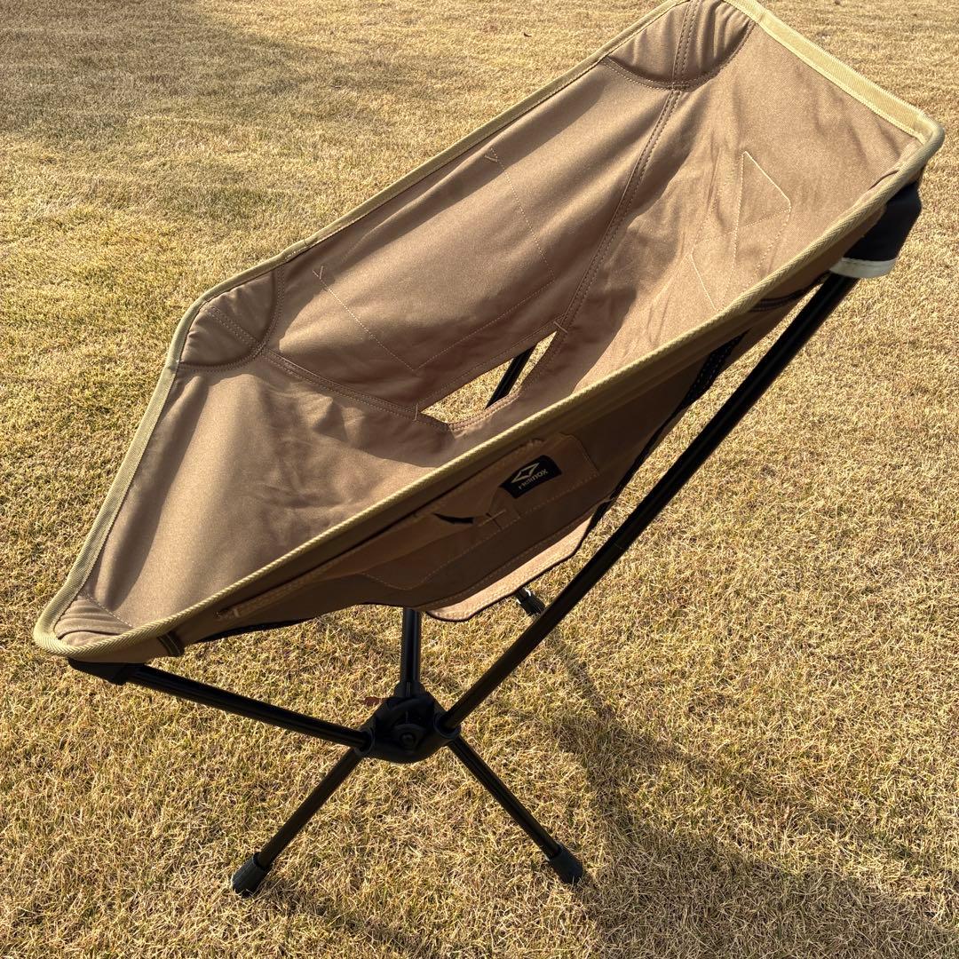 【美品】【ロッキングフットセット】ヘリノックス タクティカルチェア コヨーテ