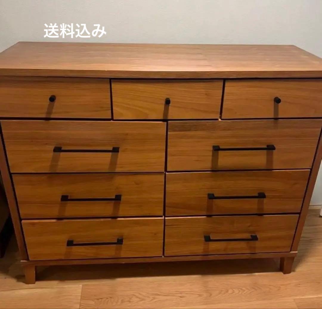 ロー チェスト ウォルナット　幅120 高さ94 奥行45