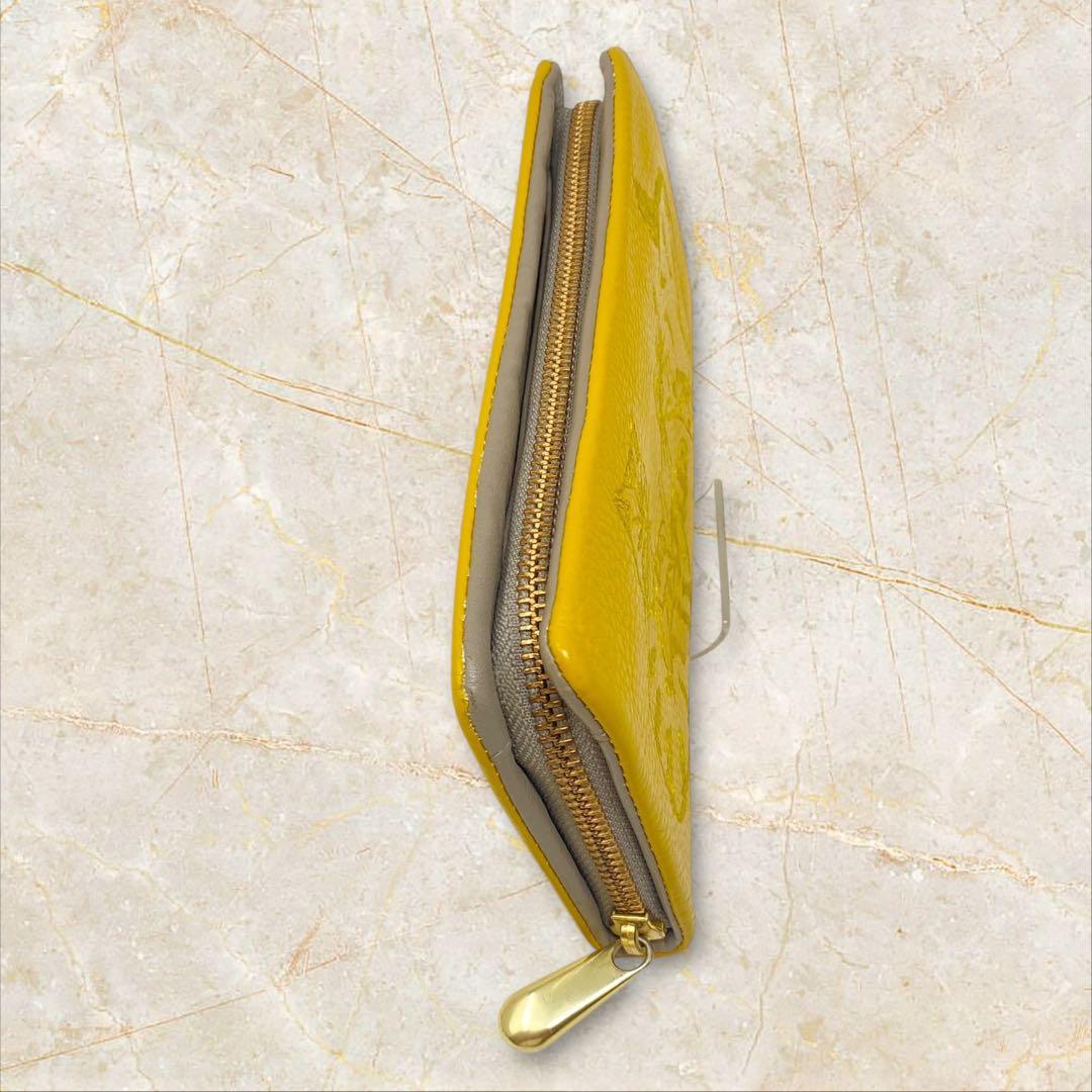 イアパピヨネ 長財布 財布 ねこ イエロー ネコ ear イア 猫 ジップ