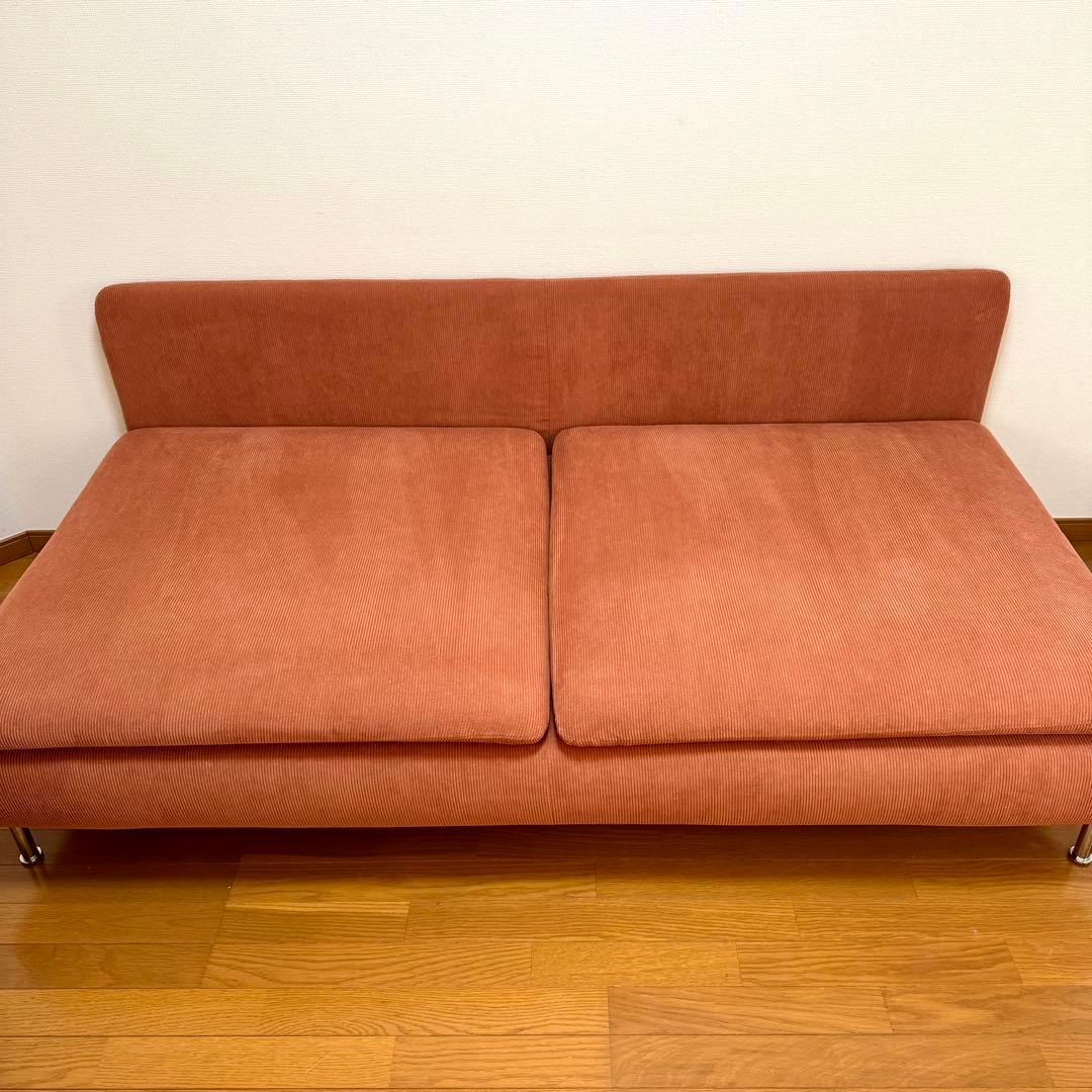 【toraco 】IKEA ソーデルハムン 3人掛け ケーリンゲ 赤茶色