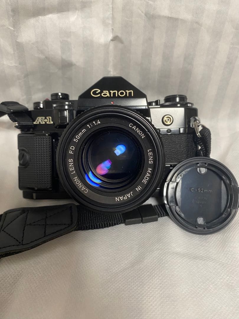 Canon キャノン A-1 ブラック レンズ(FD 50mm F1.4)付き