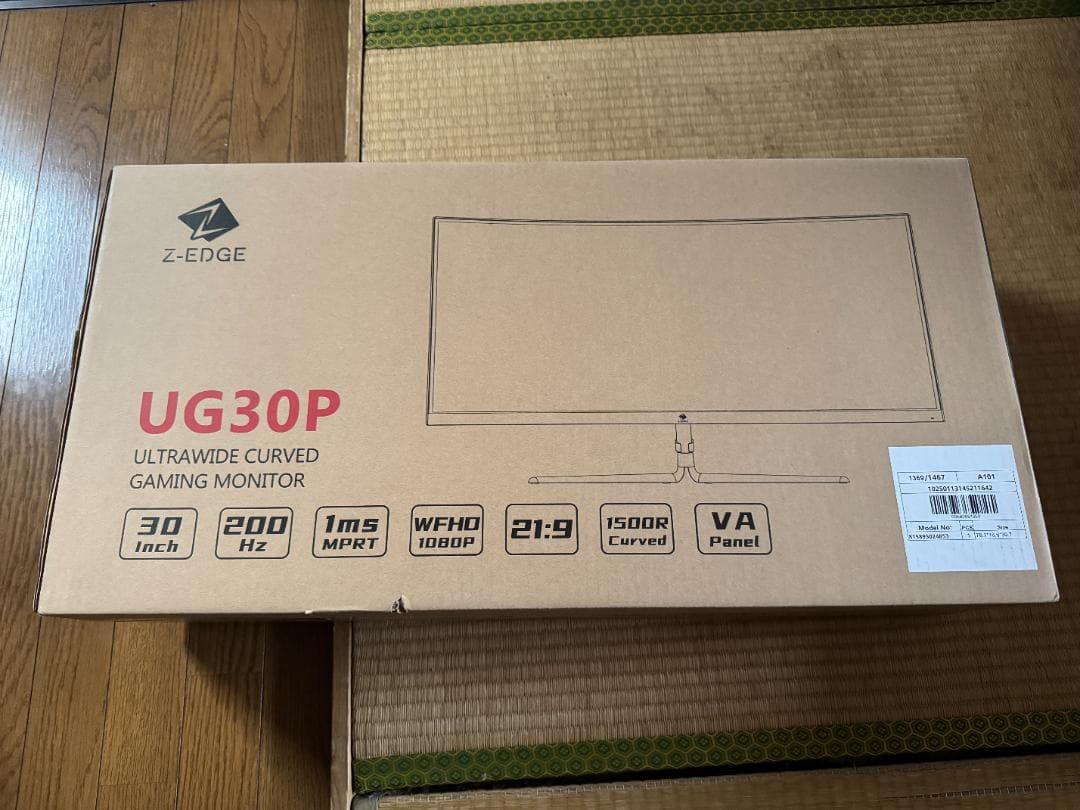 R*3様 Z-Edge UG30P 曲面ウルトラワイドモニター