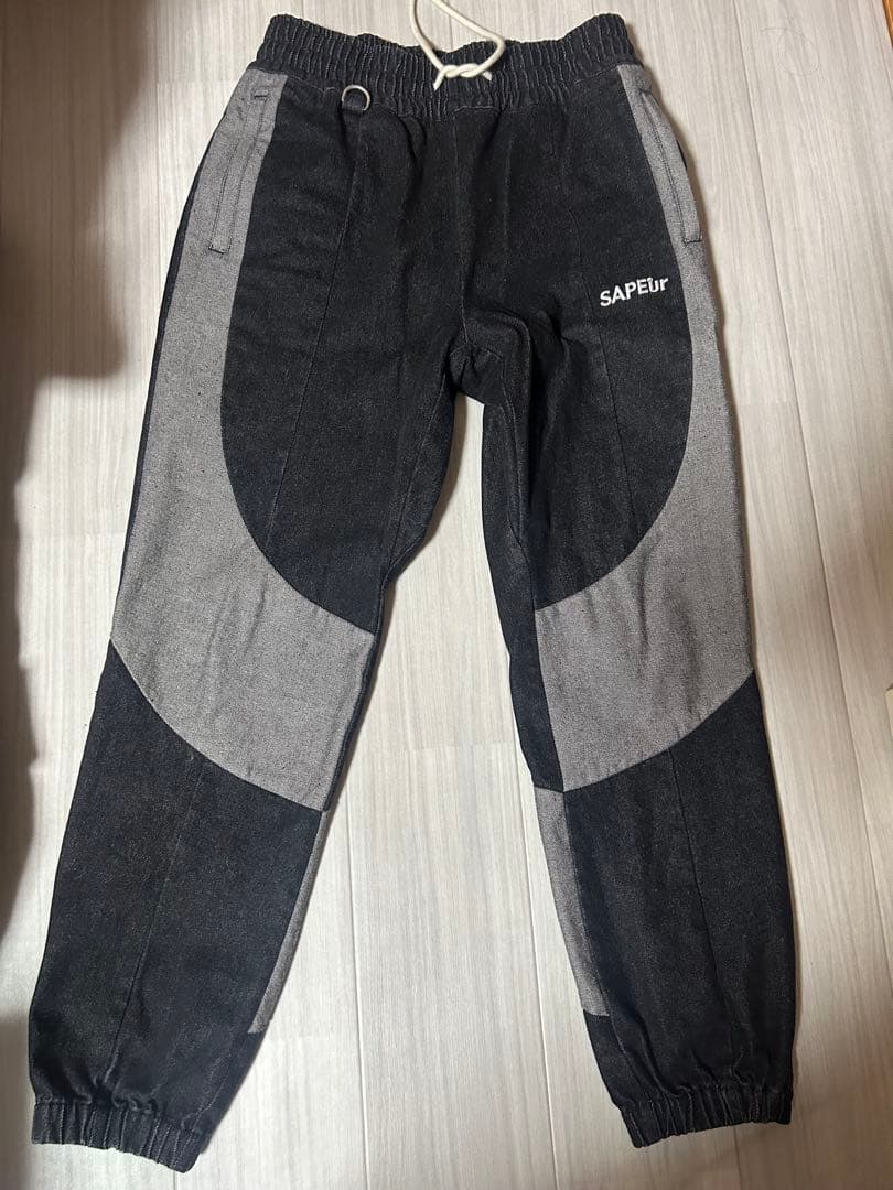 サプール　トラックパンツ　インディゴ　ブラック2本セット売り　Lサイズ