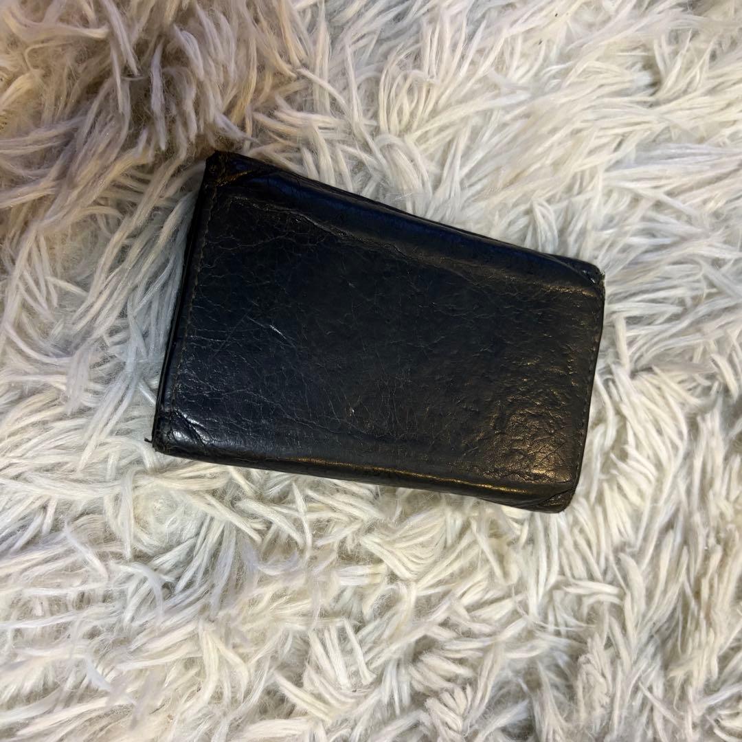 BALENCIAGA バレンシアガ レザー 6連キーケース グレー ユニセックス