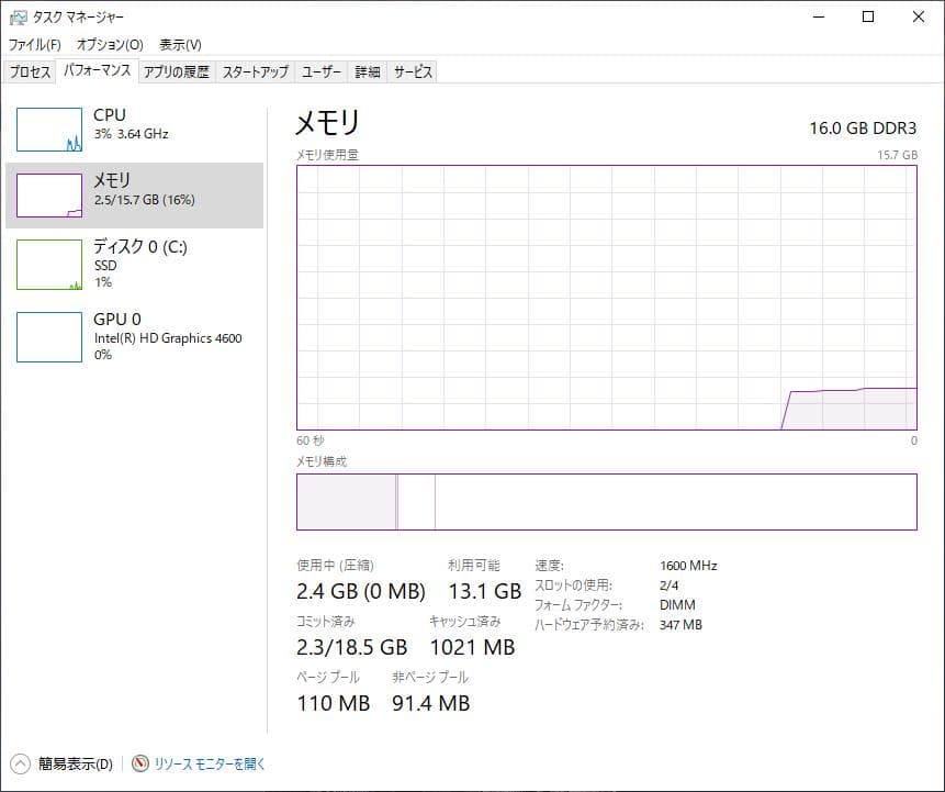 G.SKILL DDR3-2133 8GB×2枚 (16GB)