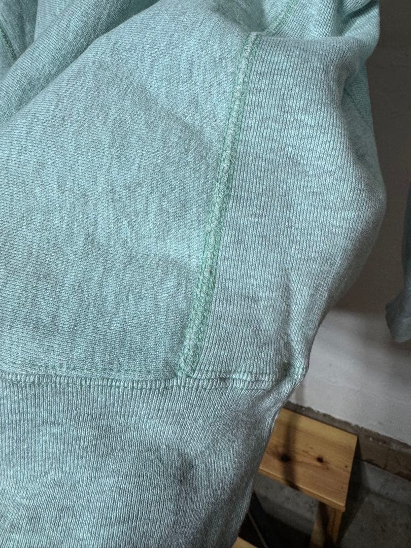 80s プリントタグ ミントグリーン杢 リバースウィーブ チャンピオン