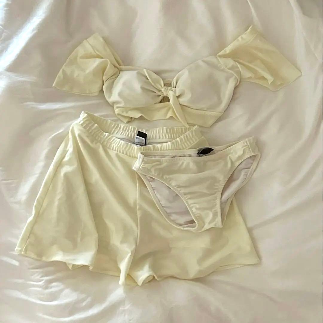 セパレート水着 3点セット ホワイト PEAK&PINE