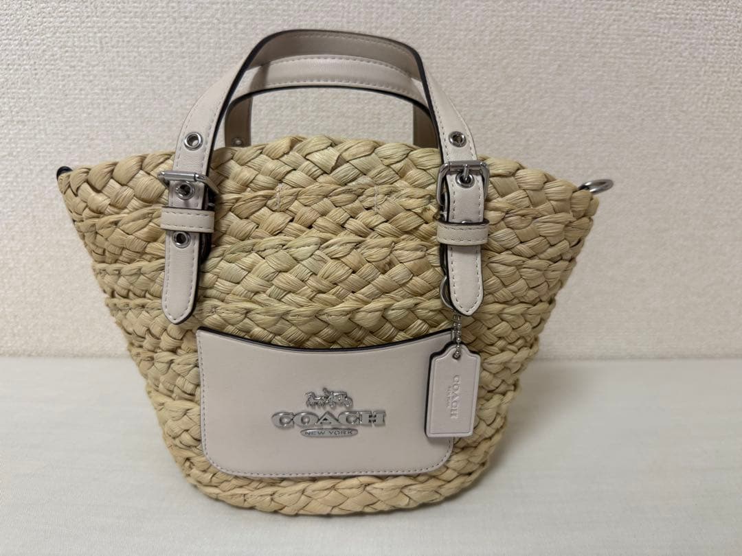 COACH CJ519 2WAY カゴバッグ ショルダーバッグ ハンドバック