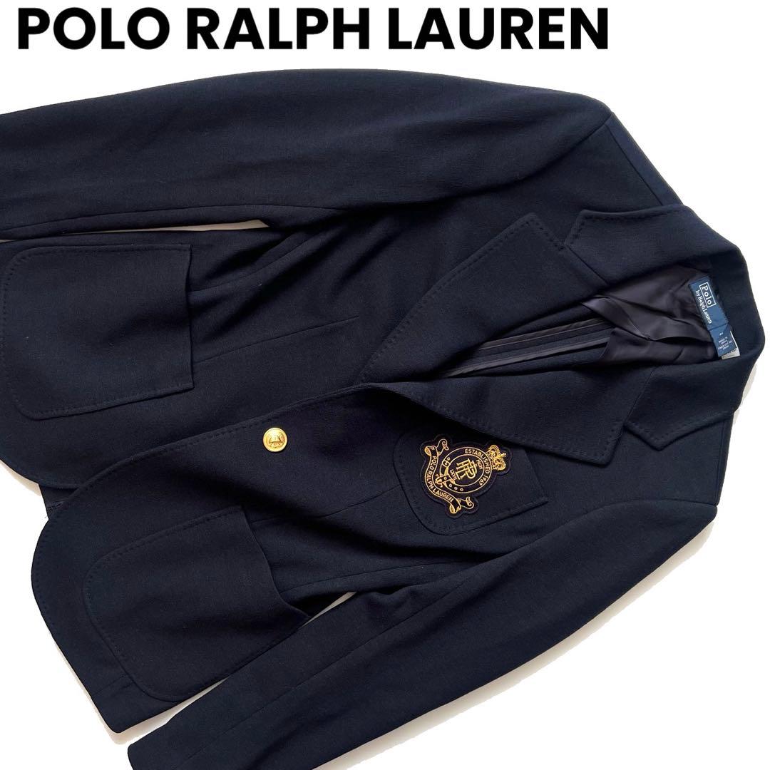 ポロラルフローレン　現行モデル　テーラードジャケット　ブレザー　金ボタン　紺色