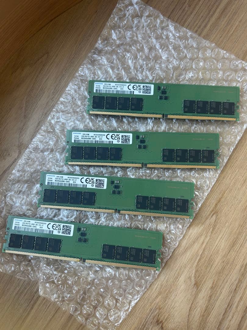 【即発送可能】DDR5メモリ128GB（32GB×４）SAMSUNG