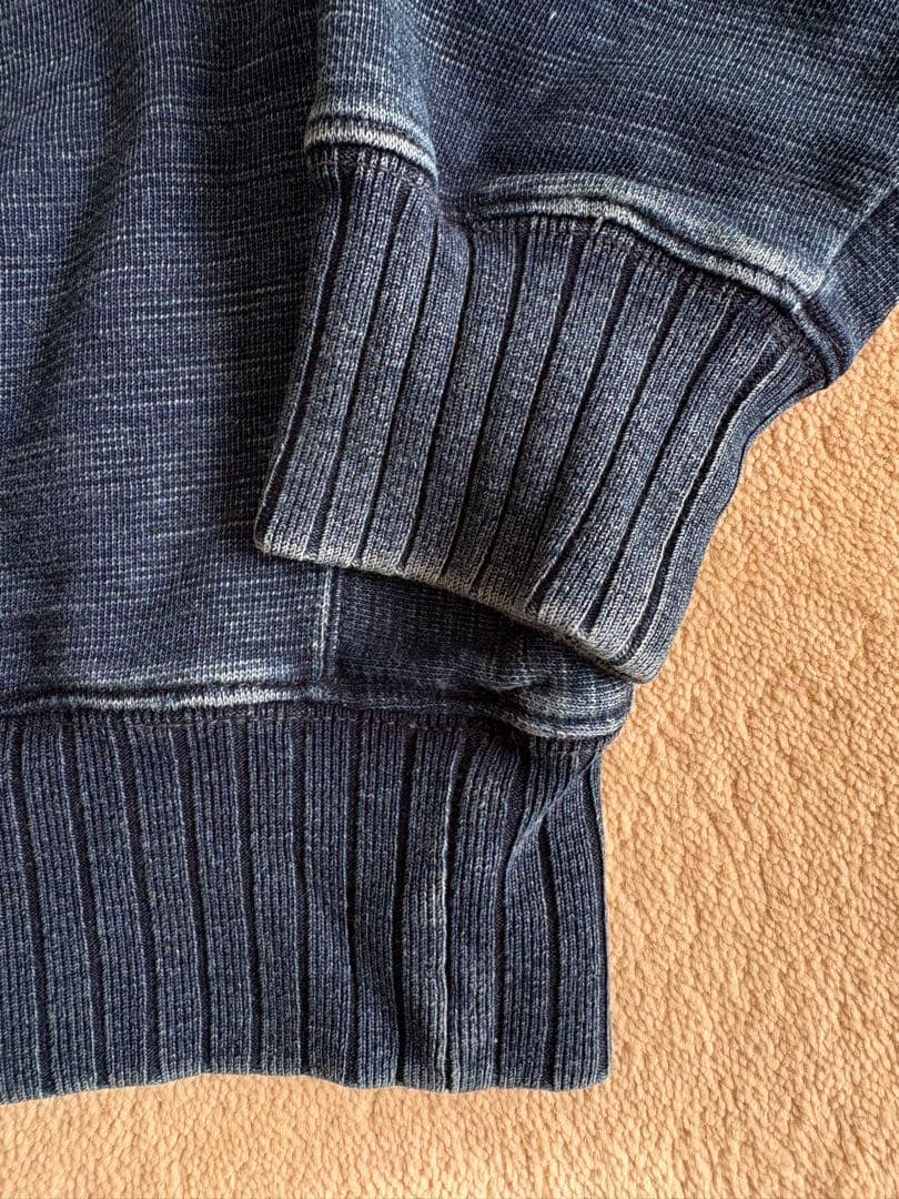 Double RL ラルフローレン　クルーネックスウェット S ダークブルー