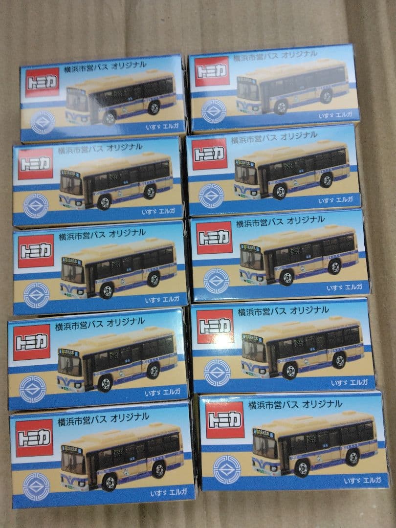 10台 トミカ 横浜市営 バス オリジナル いすゞ エルガ