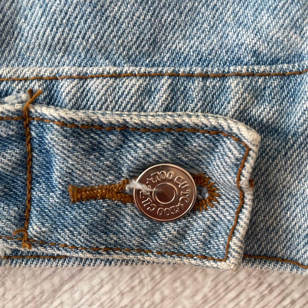 Too Cute! Disney刺繍　デニムジャケット　Gジャン　ミッキー