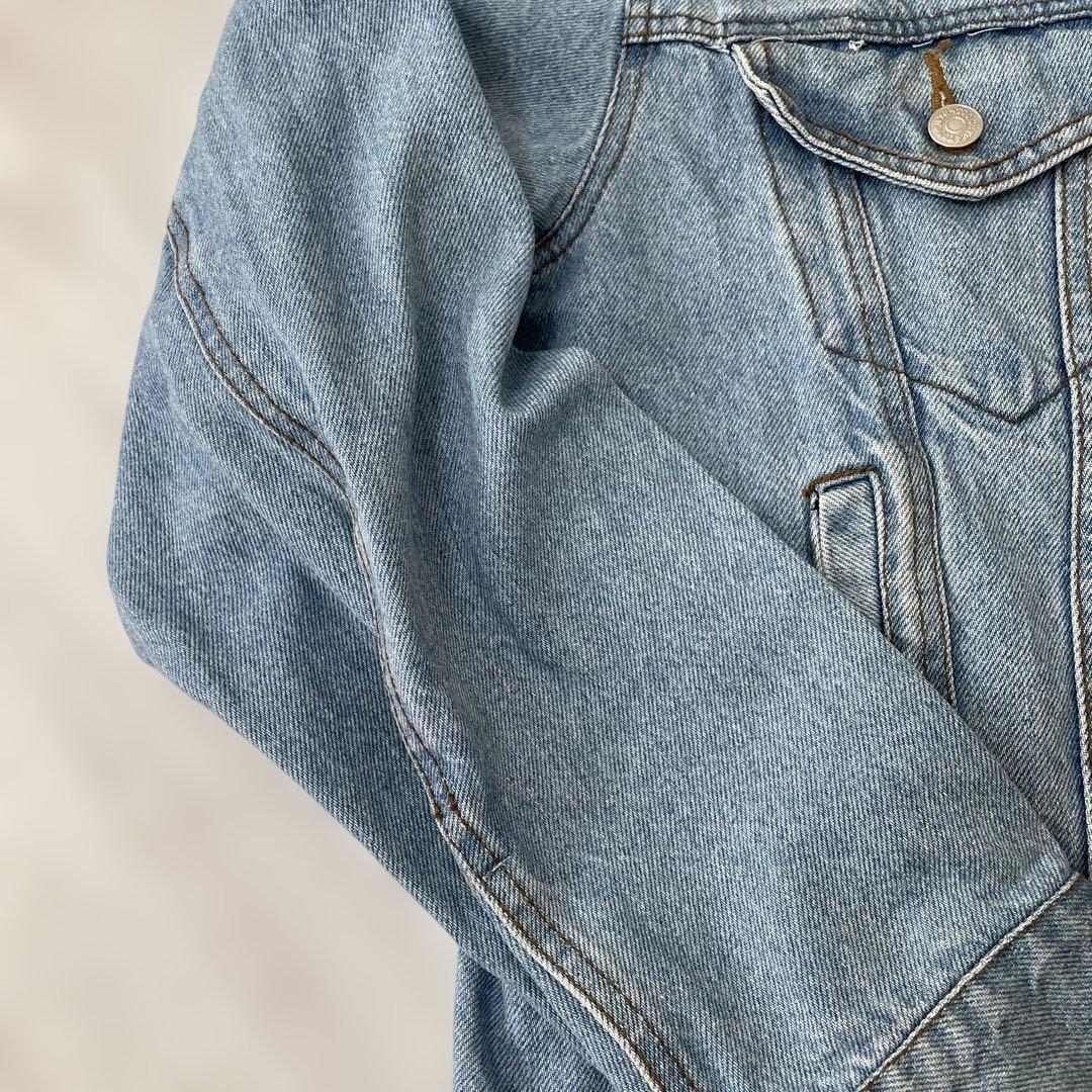 Too Cute! Disney刺繍　デニムジャケット　Gジャン　ミッキー