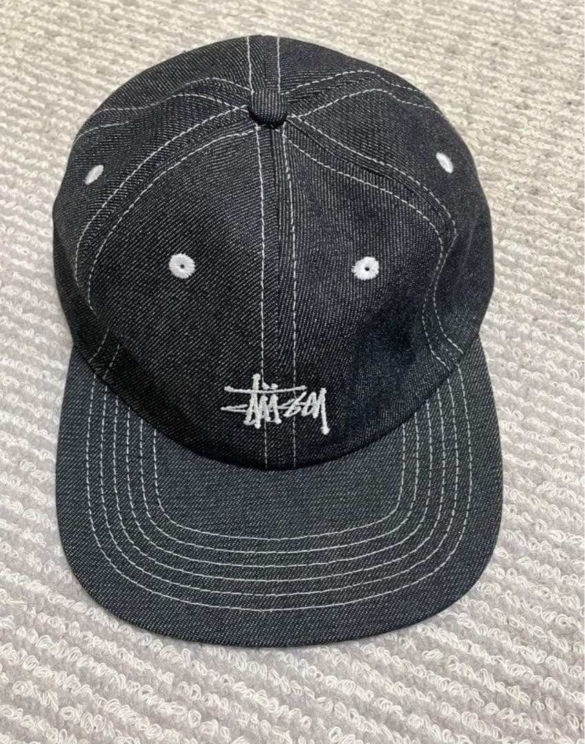 帽子 STUSSY Contrast Stitch Denim Strapback