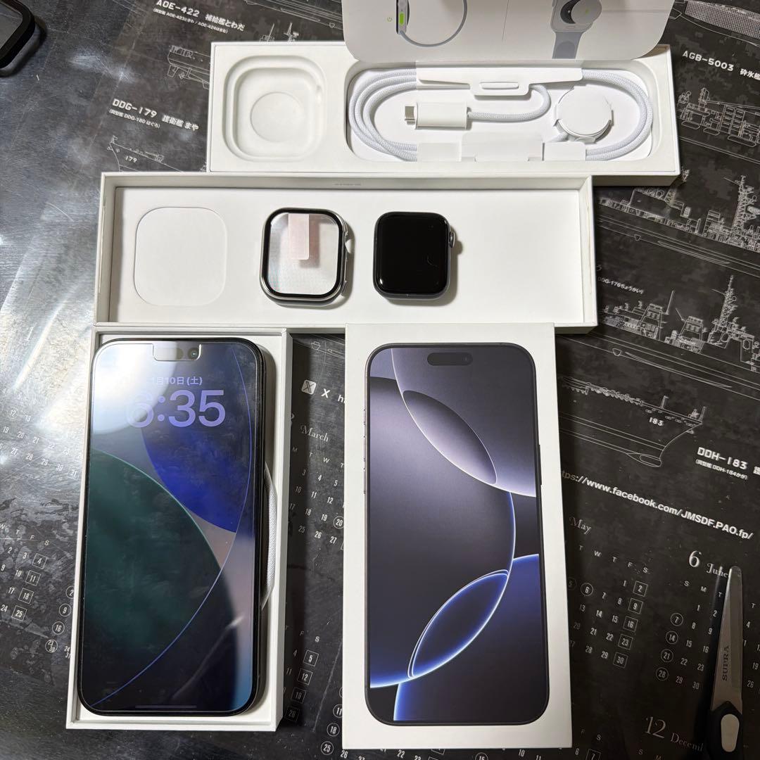 スマートフォン本体 Apple iPhone 16 pro max Apple Watch 5