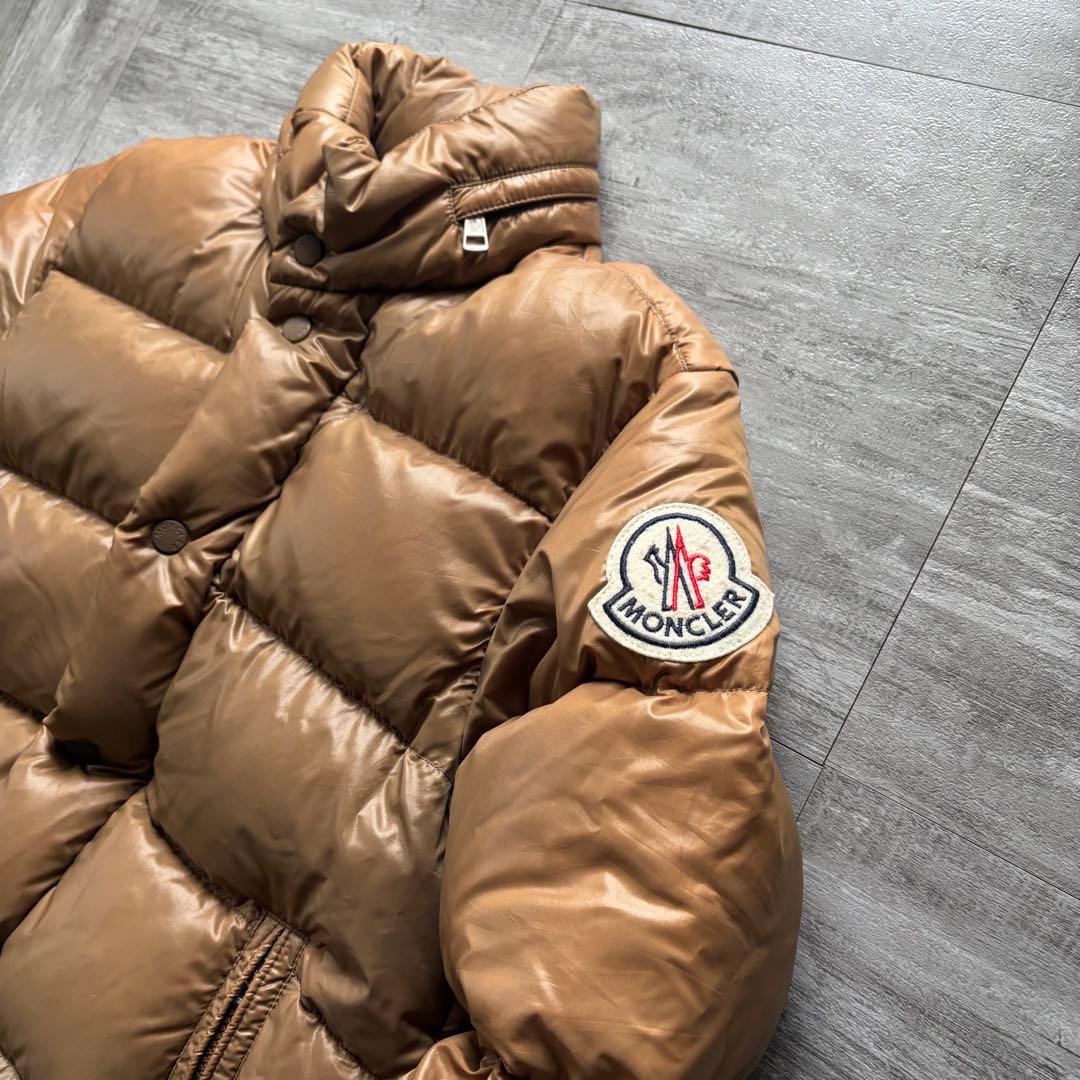 【超希少茶タグ⭐️】Moncler モンクレール　ダウン　茶色ブラウン 0 サイズ