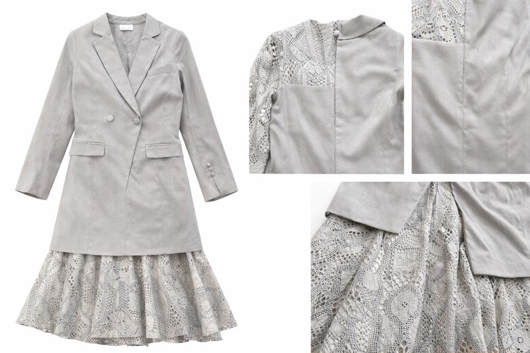 ちゃ。＊UND SUIT DOCKING LACE DRESS Ameri