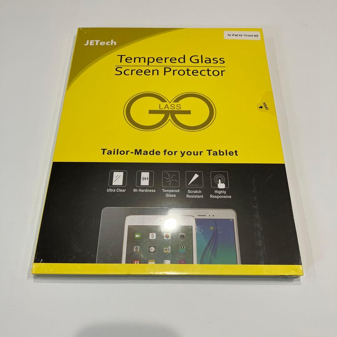 JETech iPad Air 13インチM2 強化ガラス保護フィルム　2枚