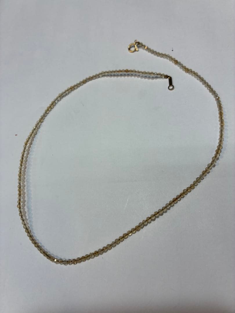 K18 色石付きネックレス