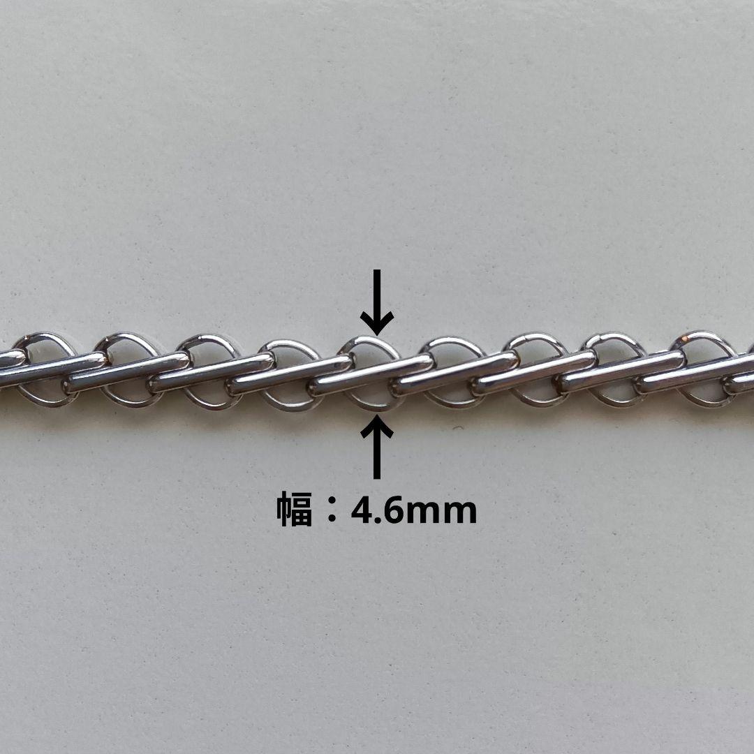 【造幣局刻印有】Pt850 デザインネックレス 約17.9g 約42.6cm