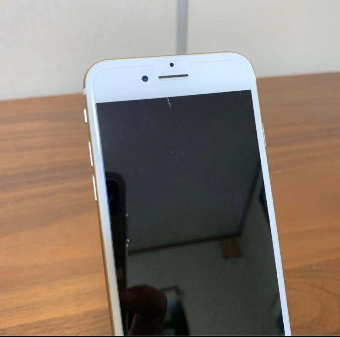 iPhone7 ゴールド　128GB スワロフスキーケース付き