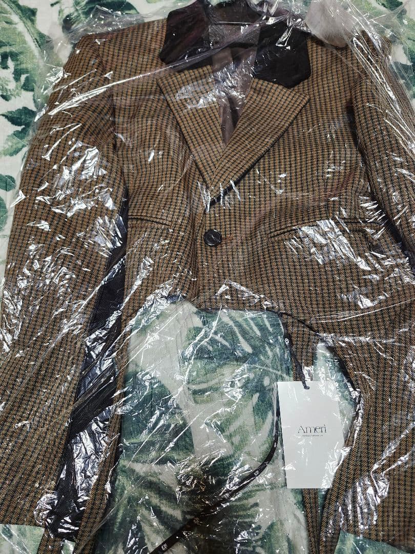 BONBOM×Ameri HOUNDSTOOTH GARTER JACKET