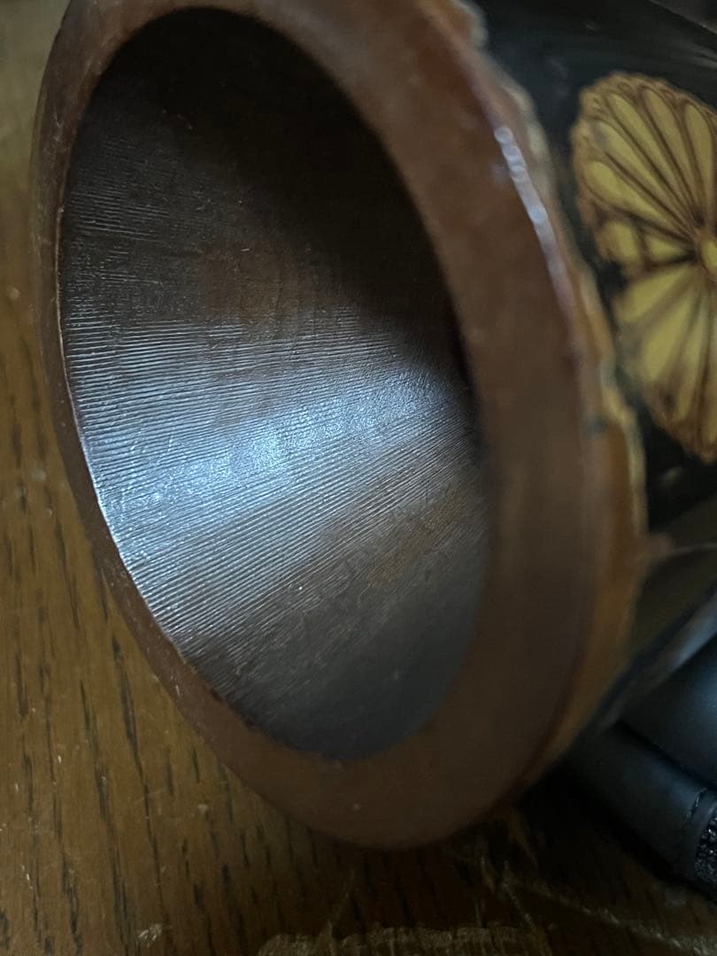 小鼓　胴　菊蒔絵