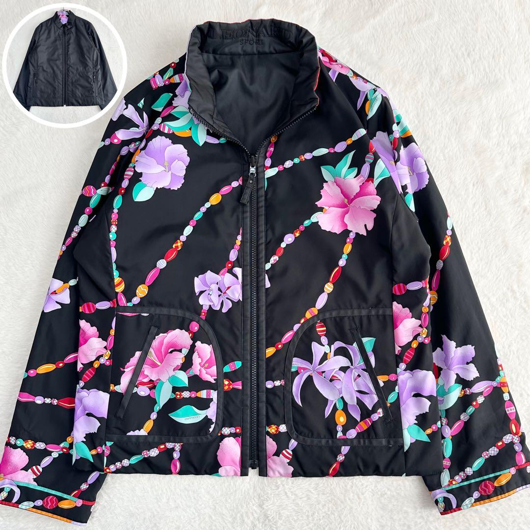 美品✨XL(42) レオナール リバーシブル ジャケット 花柄 LEONARD