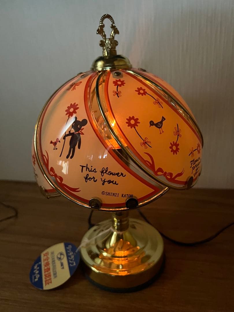 【レトロ】SHINZI KATOH 3段あかり切り替えタッチセンサー卓上ライト