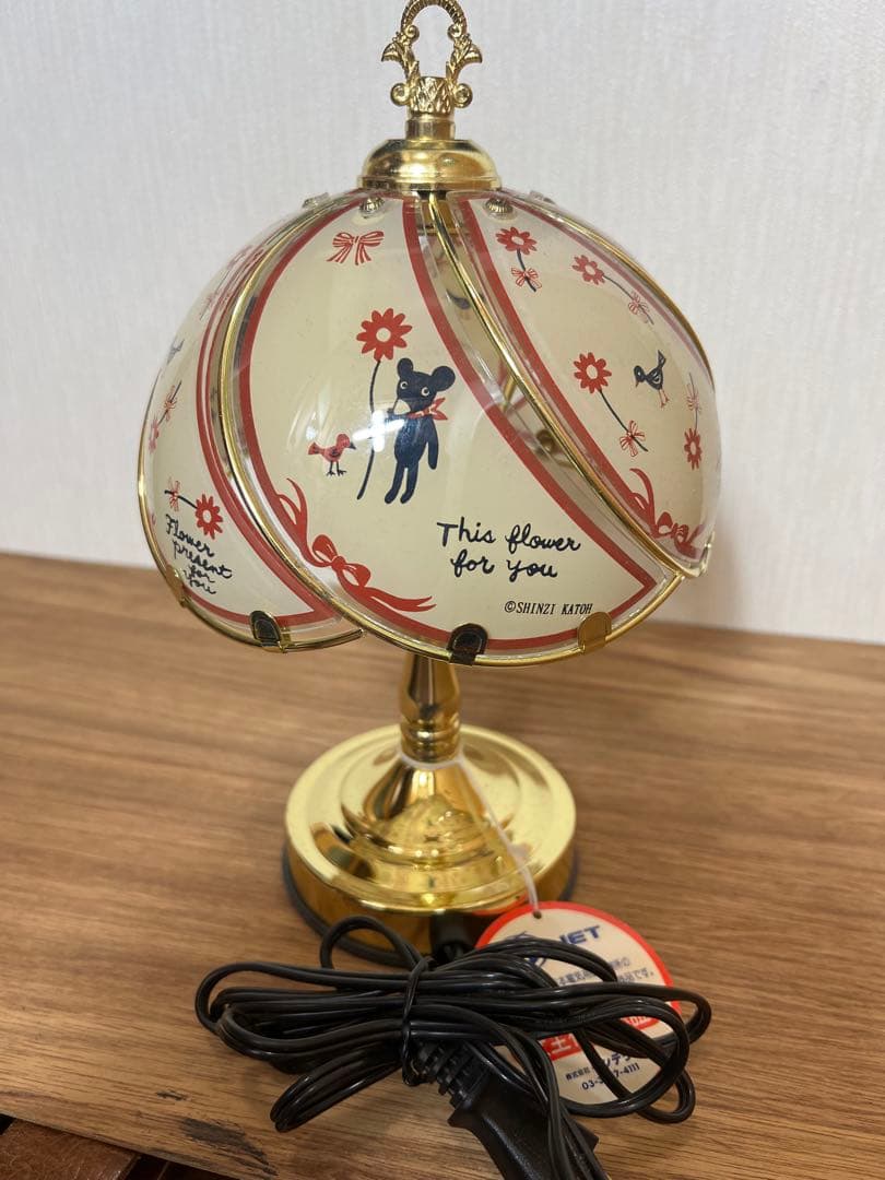 【レトロ】SHINZI KATOH 3段あかり切り替えタッチセンサー卓上ライト