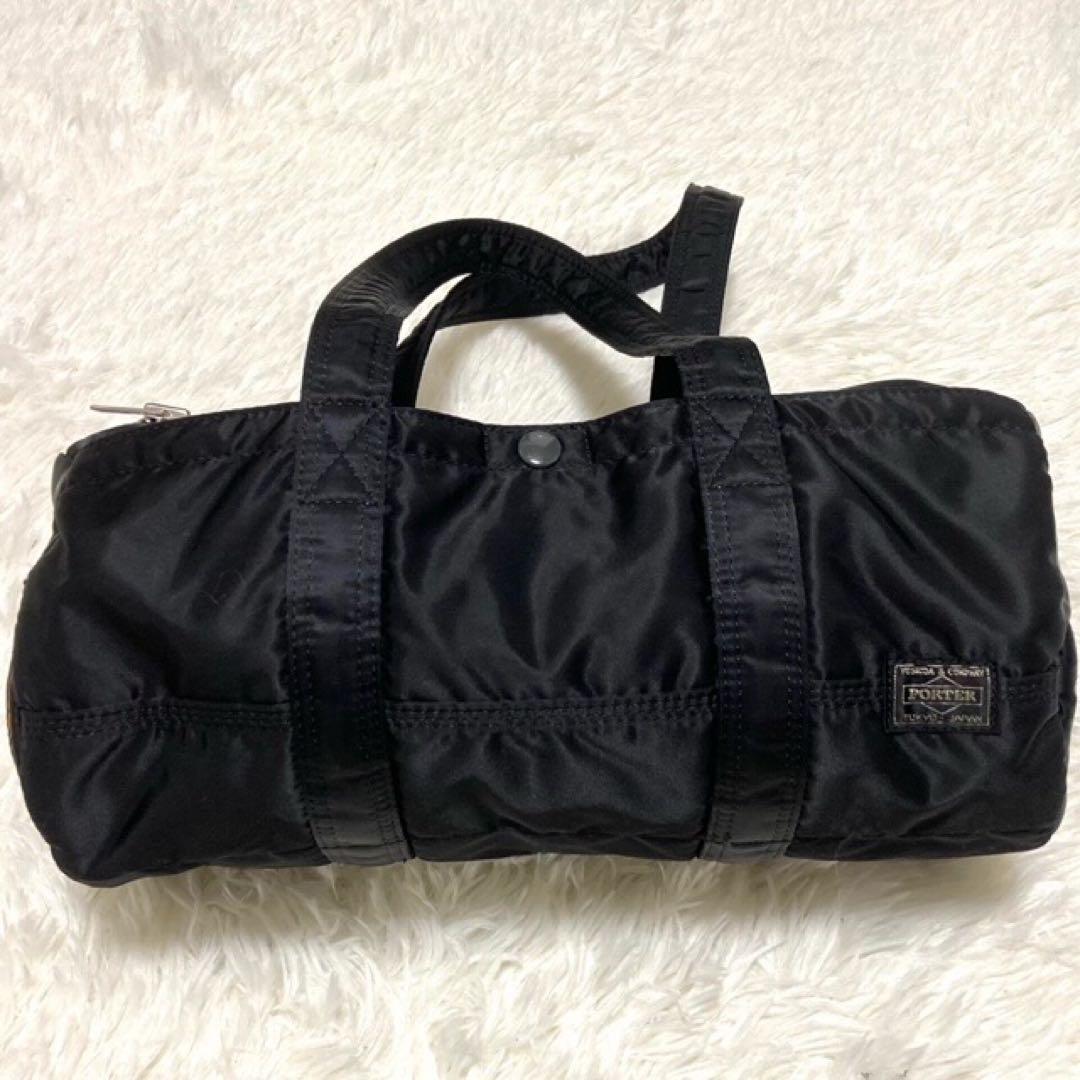 美本 PORTER ポーター タンカー TANKER ミニボストンバッグ 黒