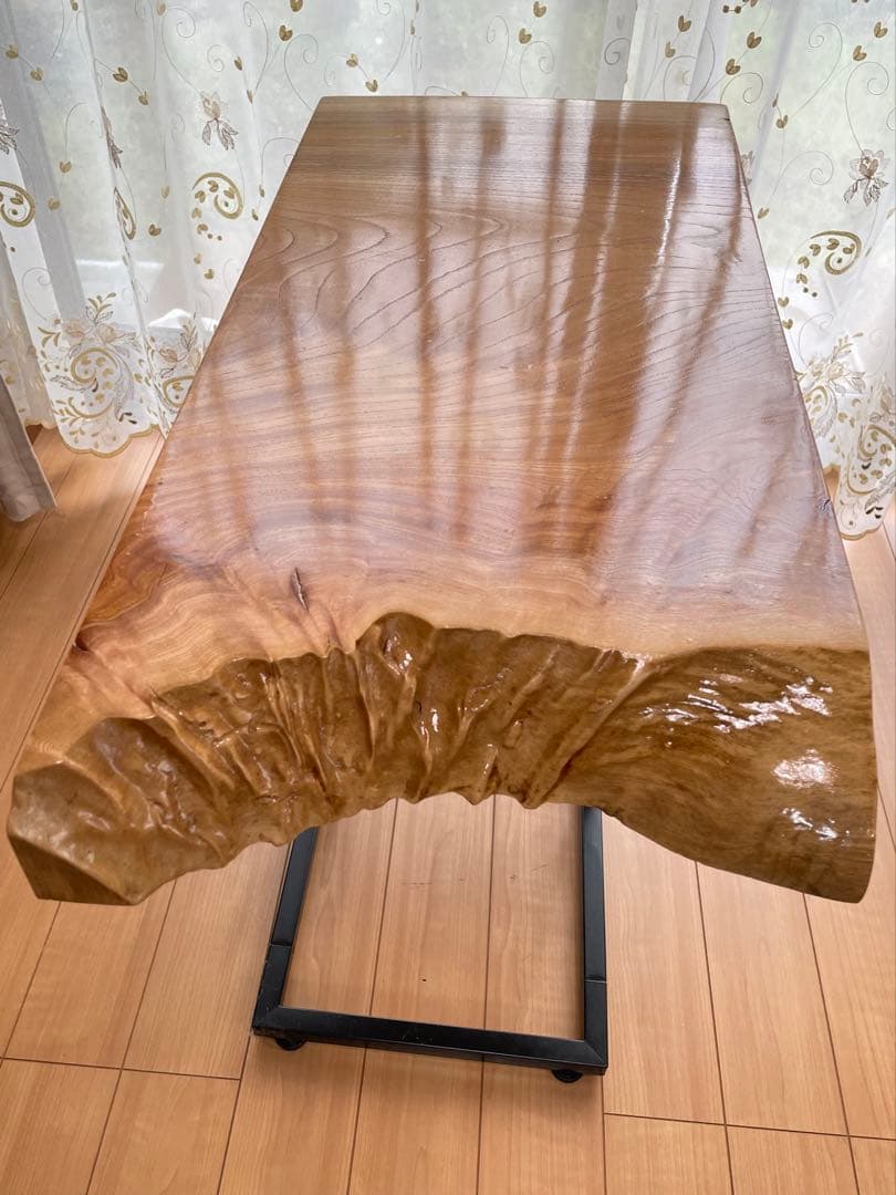 nn　一枚板　欅（けやき）　サイドテーブル　コーヒーテーブル