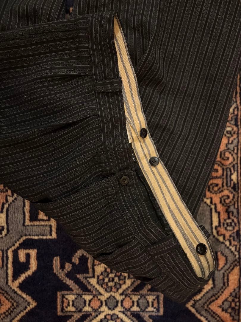 50s ヴィンテージスラックス　ユーロ　ストライプ