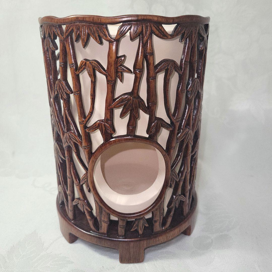 紅木透かし彫り　　凉炉