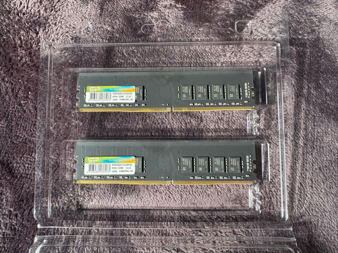 DDR4 3200 PC4-25600 16GB x 2枚 シリコンパワー