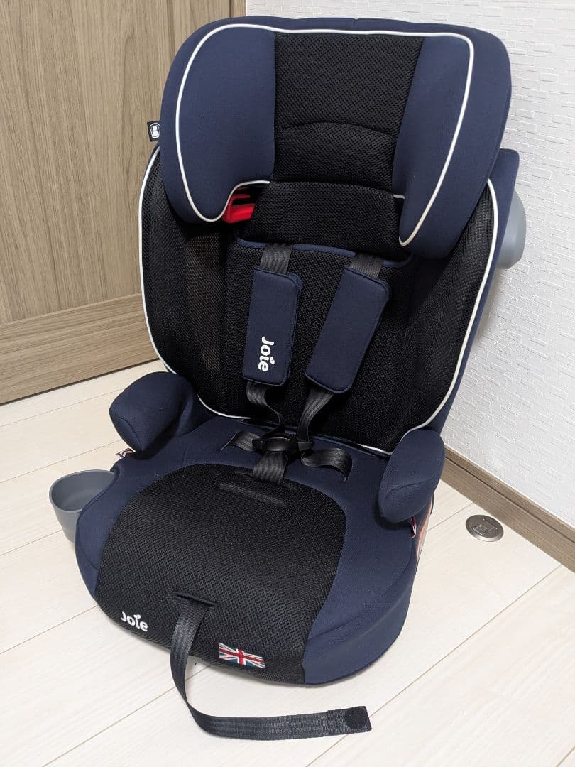 【美品】Joie　チャイルドシート エレベート フルカバー ネイビー メッシュ