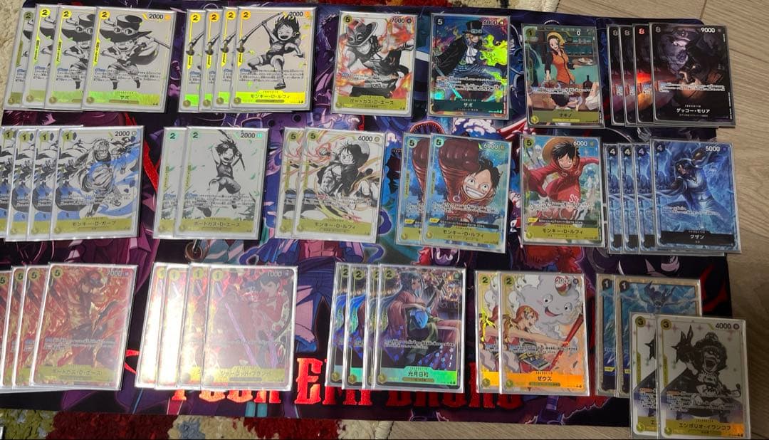 黒黄ルフィ　デッキパーツ　パラレルまとめ売り