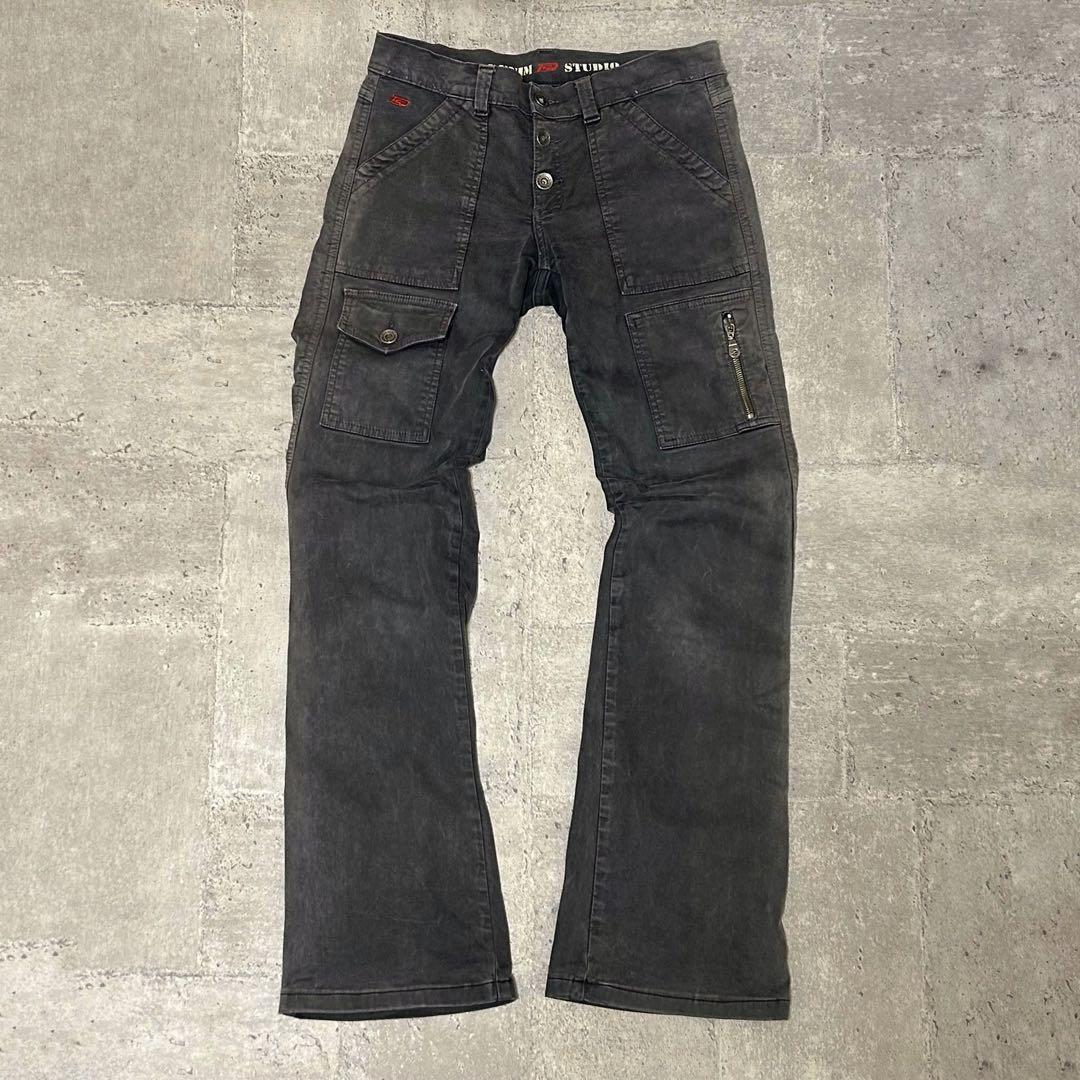 パンツ 00s archive cargopants flare Y2K gimmick