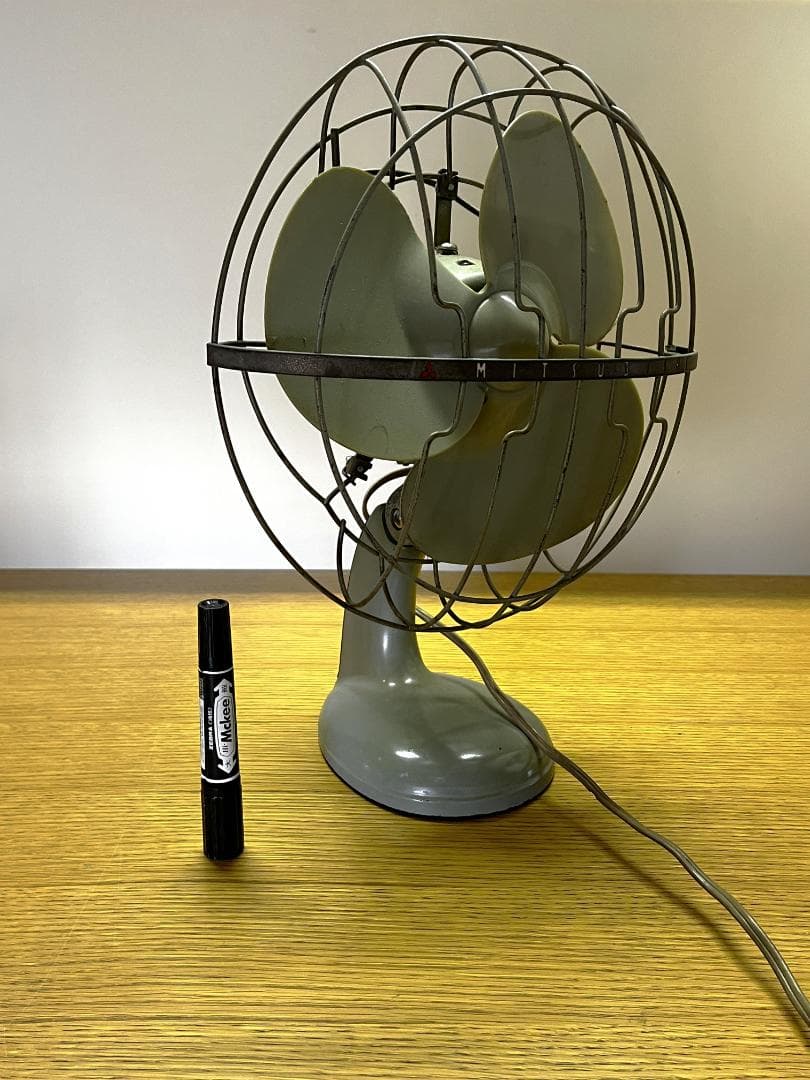 昭和レトロ家電　MITSUBISHI 三菱　卓上扇風機　完動品