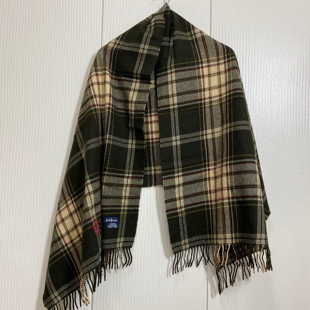 5点まとめ専用 RALPH LAUREN 英国製 タータンチェック大判ストール