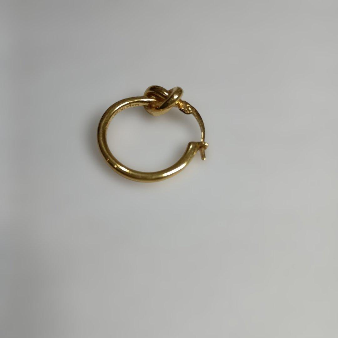 CELINE ゴールド ノットデザイン ピアス(片耳)