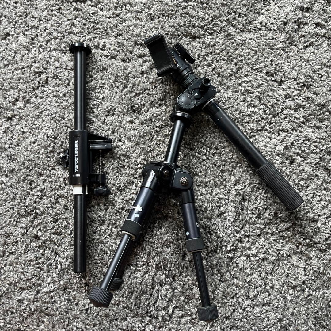 【ほぼ未使用】velbon 三脚セット＆一脚