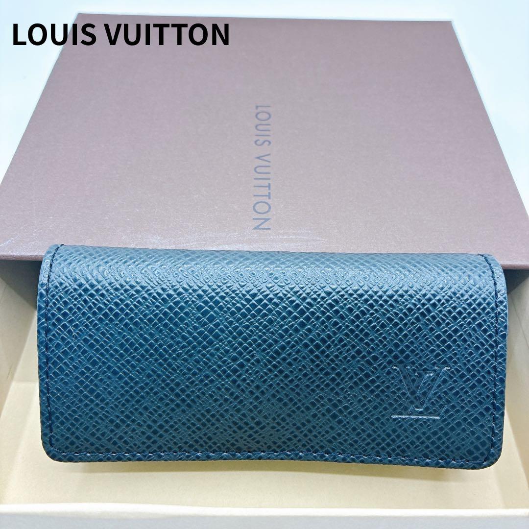 【美品】LOUIS VUITTON ルイヴィトン タイガ キーケース 4連 黒