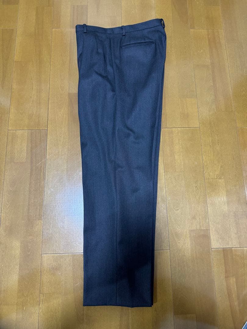 パンツ NEAT Back Satin Gabardine Trousers GRAY
