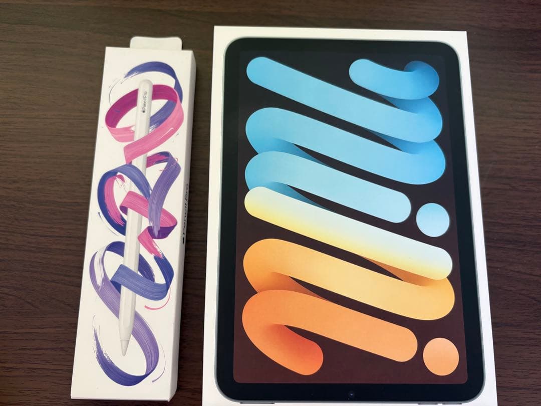 iPad mini 7 ブルー　Apple Pencil Pro