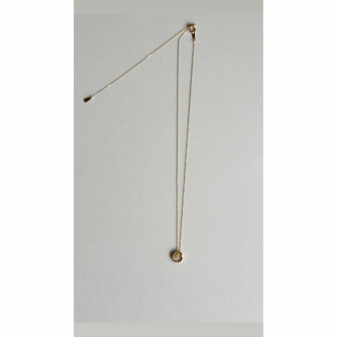 K18 ゴールド サークルモチーフ ネックレス