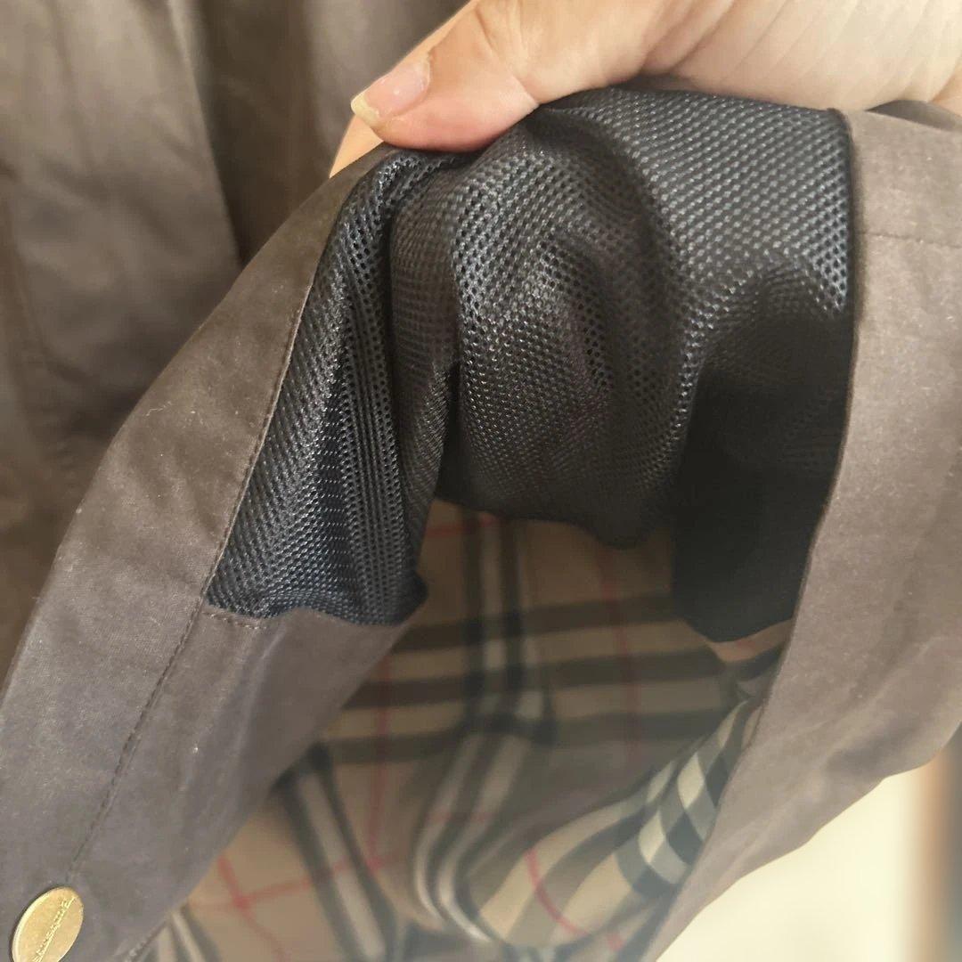 BURBERRYブラウン フード付き モッズコート