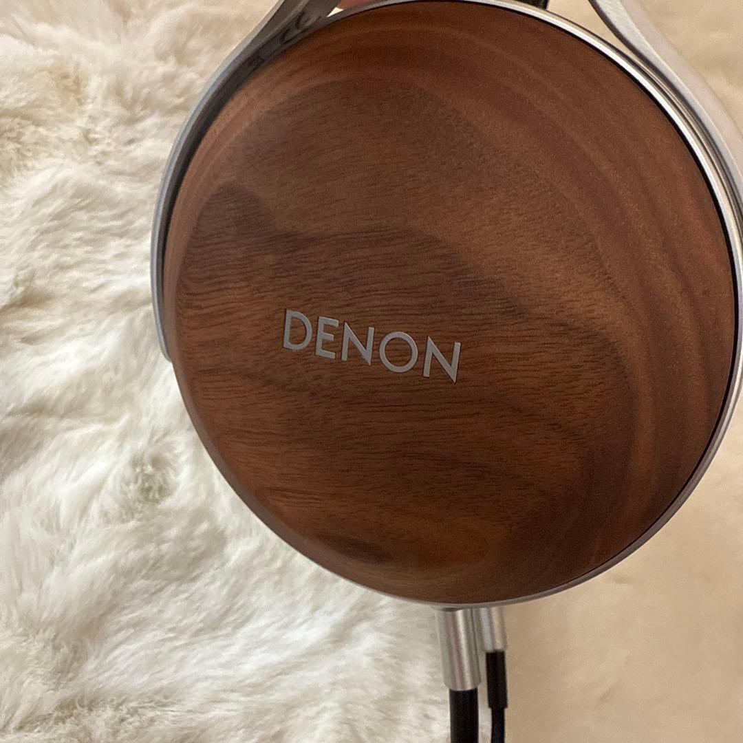 DENON 有線ヘッドホン ウッドデザイン
